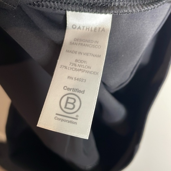 Athleta | Women’s Black Interstellar Pants Size 12 Split Front - Picture 9 of 9